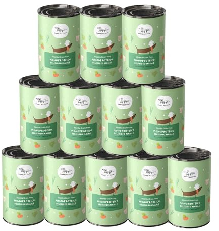 Hygge Dog Cibo Umido per Cani Monoproteico al Maiale | Con Patate e Finocchietto | Cibo Per Cane Adulto | Senza Cereali, Ideale per Dogs Sensibili | Prodotto in Italia | 12 x 400g