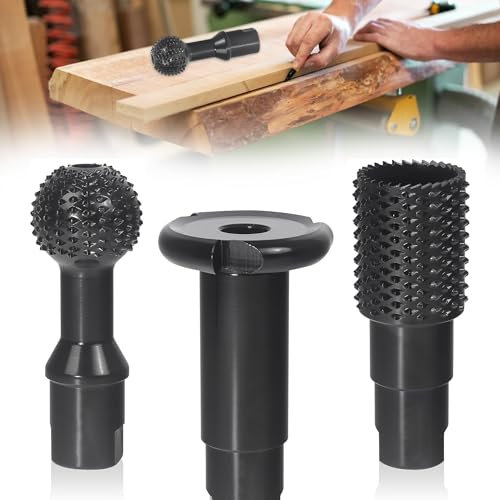 Cortador de Bolas M14 para Tallado Madera: 3 Piezas Cincel de Bolas - Cabezales de Pulido para Tallar - Escofina de Bola para Amoladora Angular de 115/125 mm