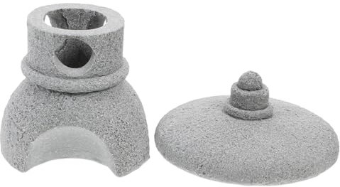 iplusmile Statua Padiglione Da in Resina Decorazione Per Bonsai Paesaggio Lanterna in Padiglione in Miniatura Per Esterno e