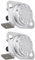 eMagTech Lot de 2 interrupteurs de température KSD303R 230-1960 à disque encliquetable compatibles avec Quadra-Fire Contour, 250 V/16 A 175 ¡ãF