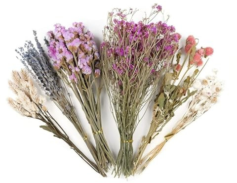 Flower Hamster Bedding Mice Habitat Enclosure Decor Small Animal Flowers Habitat Decor Natural Ear Of Grain Flower Hamster Sprays For Gerbils (#2, One Size)