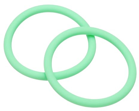 YELARXI Silicone Bracelets Band, Sport Wristband Bracelet Stretch Sports Bands & 2 Pack & Mint Green - Fitting for (Men/Ladies/Kids/Team Games/Birthday/Party)