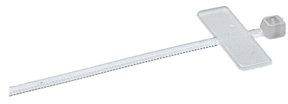 Gewiss 52291 Kabelbinder mit Schild 2, 5 x 100 farblos