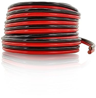 GS Power 10 AWG Wire 50ft - OFC Copper Automotive Speaker Wire Spool