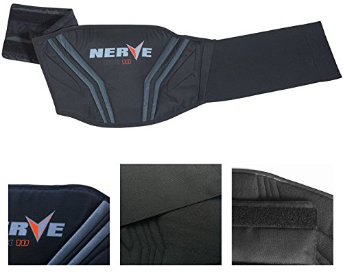 Motorrad Nierengurt Push Herren Damen Kinder Roller Wärme Schutz Verstärkt Klettverschluss - schwarz - L-110cm