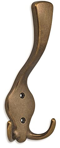 1 Kleiderhaken/Garderobenhaken Haken für Garderobe Siro Camar 703/ZN10 altmessingfarbig