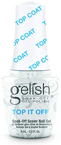 Gelish MINI Top It Off - 9ml Sealer Top Coat LED Gel Polish, High-Gloss Top Coat for Long-Lasting Shine and Durability - Perfect for Professional and At-Home Use