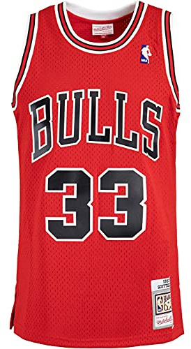 Mitchell & Ness Swingman Scottie Pippen Chicago Bulls 97/98 Trikot (XL, red)