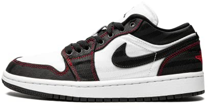 Nike Zapatillas de gimnasia para mujer, Blanco/Negro-gimnasio Rojo, 41 EU