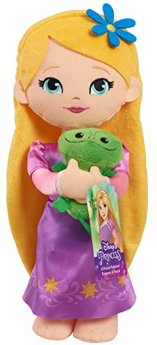 Disney Princess Lil' Friends Rapunzel & Pascal 14-inch Plushie Doll and Accessories, Kids Toys for Ages 3 Up by Just Play