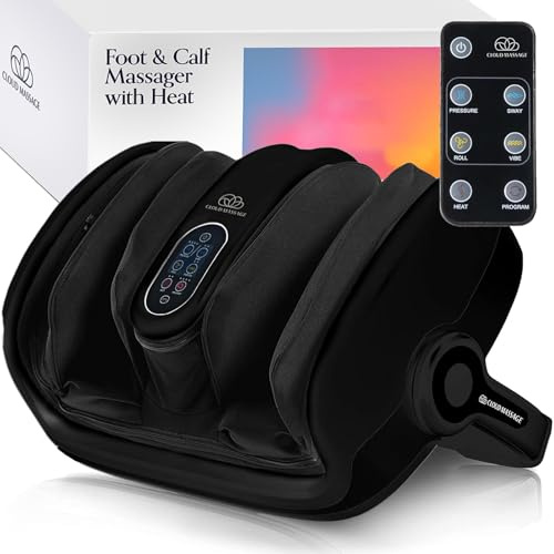Cloud Massage Shiatsu Foot Massager with Heat, Deep Kneading Therapy for Pain Relief, Circulation, Post-Activity Relaxation - Foot Massager for Plantar Fasciitis, and Arthritis Relief