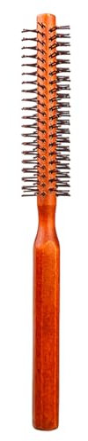 Brosse à Cheveux Ronde pour Brushing - Mini Brosse Antidérapante pour Barbe et Séchage, Coiffage, Boucles et Volume des Cheveux Courts