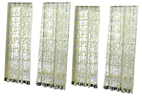 ABOOFAN 2 Piezas Cortinas para Sala Gasa De Ventana Cortinas para Puerta Corrediza De Vidrio Cortinas y Cortinas Puerta De Cristal Visillo