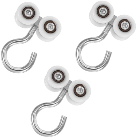 Homoyoyo 3piezas Ganchos Metálicos para Poleas De Cortina para Techo Cortinas para Invernaderos y Parasoles