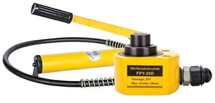 Kit di potenza for martinetto idraulico a basso profilo da 50 tonnellate, pompa idraulica manuale CP-700, martinetto a basso profilo, microcilindro idraulico industriale con corsa da 2,7 pollici(20T j