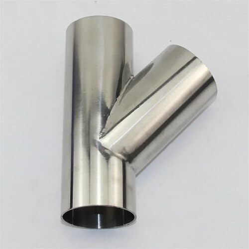 Terminali di scarico Terminale Di Scarico Per Auto In Acciaio Inossidabile 304, Raccordo A T A 45 Gradi, Diametro Esterno 19 Mm-102 Mm, Spessore 1,5 Mm E 2 Mm(76mm x 2 mm)
