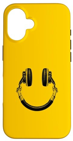 Custodia per iPhone 16 DJ con faccina sorridente