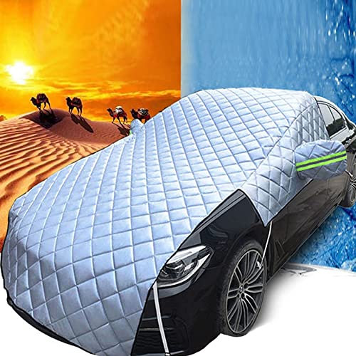 Telo Auto Copertura Protezione Parabrezza Estivo/Invernale Resistente A UV/Pioggia/Neve/Ghiaccio/Gelo/Polveri (Car general)