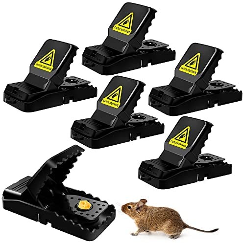 GAOHUI 6er-Set Mausfalle, Mausefallen für zu Hause, Hochempfindliche Sägezahn Mäusefallen Wiederverwendbarer Mäusefalle,für Haus Garten