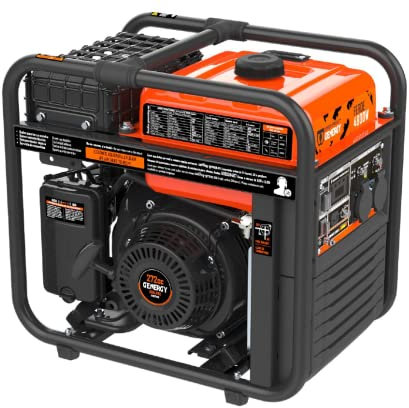 GENERGY Generador de energía inversor de gasolina con 4600 W máx. 4200 W de corriente limpia, silencioso y ligero, con depósito de 39 kg, 10 L, generador de corriente de emergencia, generador FEROE