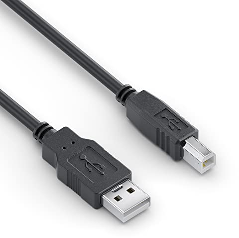 Sonero® USB 2.0 Kabel, Verbindungskabel, Druckerkabel, A-Stecker auf B-Stecker, 480 Mbit/s, schwarz, 1,00m