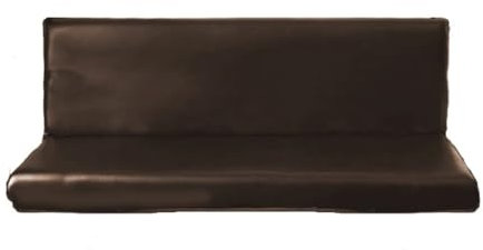 OKJK Wasserdichter Sofabezug ohne armlehnen aus PU-Leder, klappbarer Rutschfester Sofa überzug für zu Hause, All-Inclusive Stretch Sofaschoner für Haustiermöbel (Coffee,190-210CM)