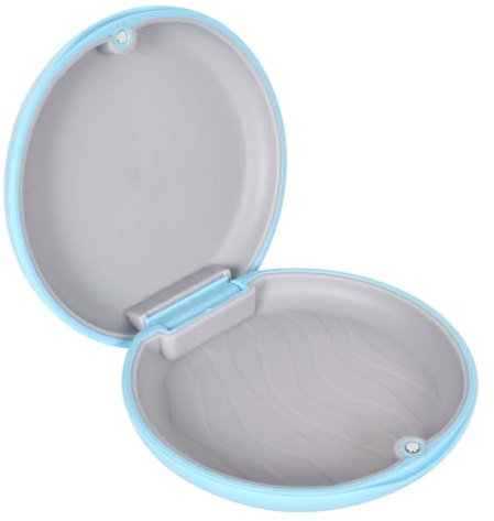 Disnace Boîte de Rangement Prothèses, Boite Appareil Dentaire, Etui pour Dentaires Ultra, Boîte A Dentier, Boîte Gouttiere Dentier, Cas de Retenue pour Gouttières, Pinces, Appareils Dentaires (Bleu)