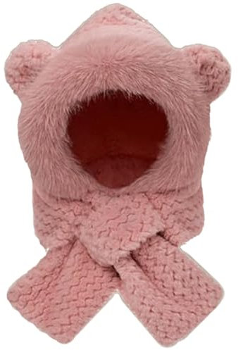 Bärenmütze für Erwachsene, Bärenmütze,Niedliche Wintermütze, Bärenschal, warme Tiermütze | Bärenkapuze, Bärenkostüm für Familie, Freunde, Kinder, Frauen, junge Menschen, ältere Menschen, alle Altersgr