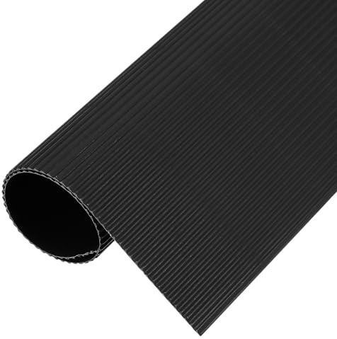 sourcing map Corrugated Paper Sheets 5pcs 12inch x 8inch x 1/16inch Black Cardboard for DIY Craft