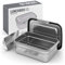 GoSolid Edelstahl Lunchbox 1560ml auslaufsicher | 1 Fach mit zusätzlichem Verschluss | Metall gebürstet | Brotdose | Vesperbox