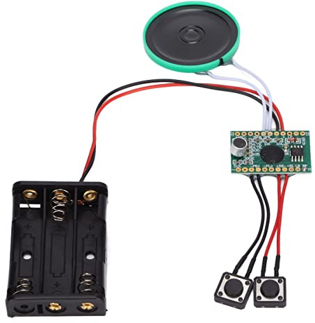 Módulo de Voz de Bricolaje, Módulo de Chip de Sonido Grabable, Música Conversación Control por Botones, para Tarjetas de Felicitación, Cajas de Regalo