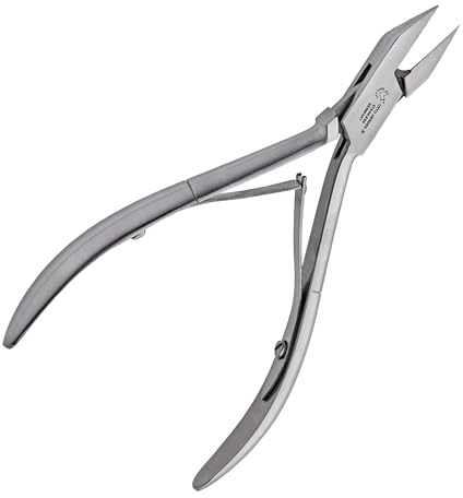 Otto Herder Manicure Fußnagelschere aus rostfreiem Edelstahl, Nagelzange 10,5cm, ideal zur Behandlung von eingewachsenen Zehennägeln, mit Doppelfeder