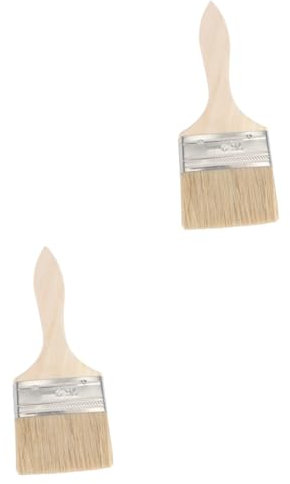 Uonlytech 2pcs Artistic Paint Brushes Variety Paint Brushes Detailing Touchup Tools High Absorbency Construction