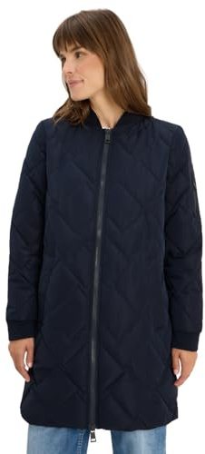 CECIL Damen 1005376 Langer Stepp-Blouson, Dark Navy Blue, M