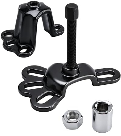 FreeTec Universal hjulnav- och axelavdragare set | framaxel 95,25–114,3 mm, bakaxel 114,3–139,7 mm | flänsskrapverktyg med 5/8 tum x 18 tryckskruv och uttag