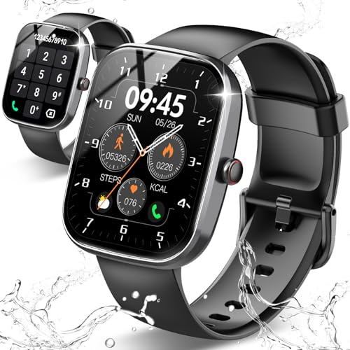 Csasan Smart Watch for Men Women(Answer/Make Call), 1.91 HD Screen Smartwatch Heart Rate/Sleep/Steps Monitor, 100+ Sports Fitness Watch, IP68 Waterproof Activity Trackers for Android iOS Black