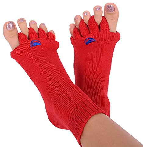Happy Feet Original Fußausrichtungssocken mit Zehentrenner ROT S