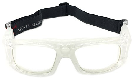 Silfrae Unisex Sports Goggles With Adjustable Strap for Basketball Football Hockey Volleyball Baseball (White)