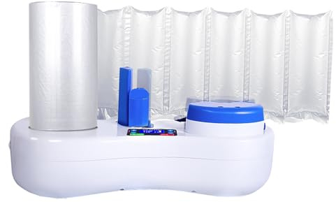 InteChez Portátil Inflable Fabricante de Colchón de Aire 5M/Min Chip inteligente Envoltura de burbujas de aire Máquina de envasado inflable Air Pillow Maker