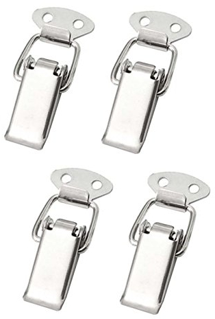 Euro Tische Fermeture à bascule Acier inoxydable, idéal comme fermeture de boîte - Diverses tailles et variantes (27 mm, Normal)