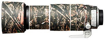 easyCover - Lens Protection Camouflage Cover - Objektivschutz - Schutz für Ihr Kameraobjektiv - Geeignet für Canon EF 100-400mm F4.5-5.6L is II USM - Wald Camouflage