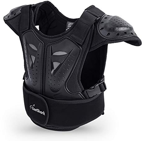 Kids Dirt Chest Spine Protector Body Protective Vest Gear for Bike Motocross Snowboarding Skiing (L for Height 51-57)