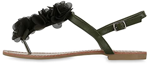 Giralin Damen Schnürstiefeletten Leicht Gefütterte Plateau Stiefeletten Zierperlen Schuhe Schnallen Boots Nieten Schnürboots 610115 Dunkelgrün 39