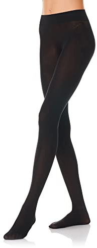 Goldenpoint Donna Collant Microfibra Senza Cuciture, Colore Nero, Taglia S