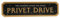 Harry Potter Alumni Black Metal Street Sign - Privet Drive