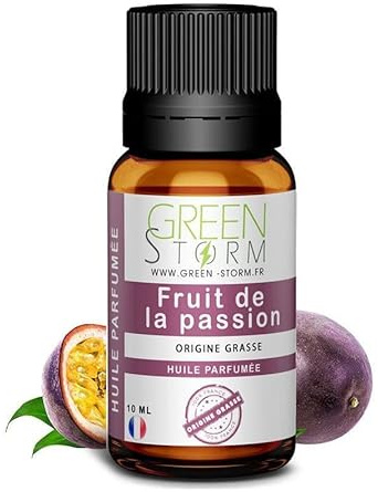Huile PARFUMÉE Fruit de la Passion 10 ML, Huile Essentielle - Diffusion, Cosmétique, Massage, Bain aromatique - DIY Bougie, Savon, Crème, Huile, Lotion - Peau Cheveux Green-Storm