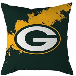 NFL Kissen Green Bay Packers Football Cushion Brush Pillow Sofakissen 50x50cm