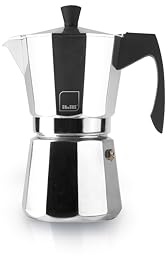 IBILI - Cafetera express Evva White, 6 tazas, 300 ml, Aluminio fundido, Apto para inducción