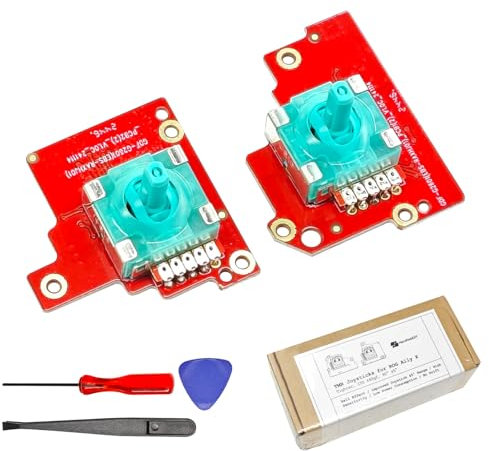 HandheldDIY TMR Hall Joystick for ROG Ally X, Tighter Rotational Resistance for FPS Racing Games, ASUS ROG Ally X Accessories, Zero Drift Analog with Tools, Easy Installation Thumbstick 1 Pair