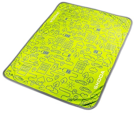 Skoda 6U0084503 Barnfilt 100 x 75 cm filt krypfilt gosig filt